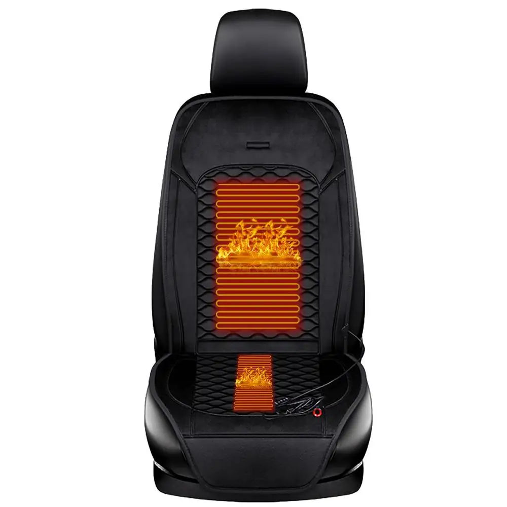 12V/24V Electric Heated Car Seat Cushions - Quality Guaranteed Winter Heating Pads for Warm and Cozy Covers - Delicate Leather