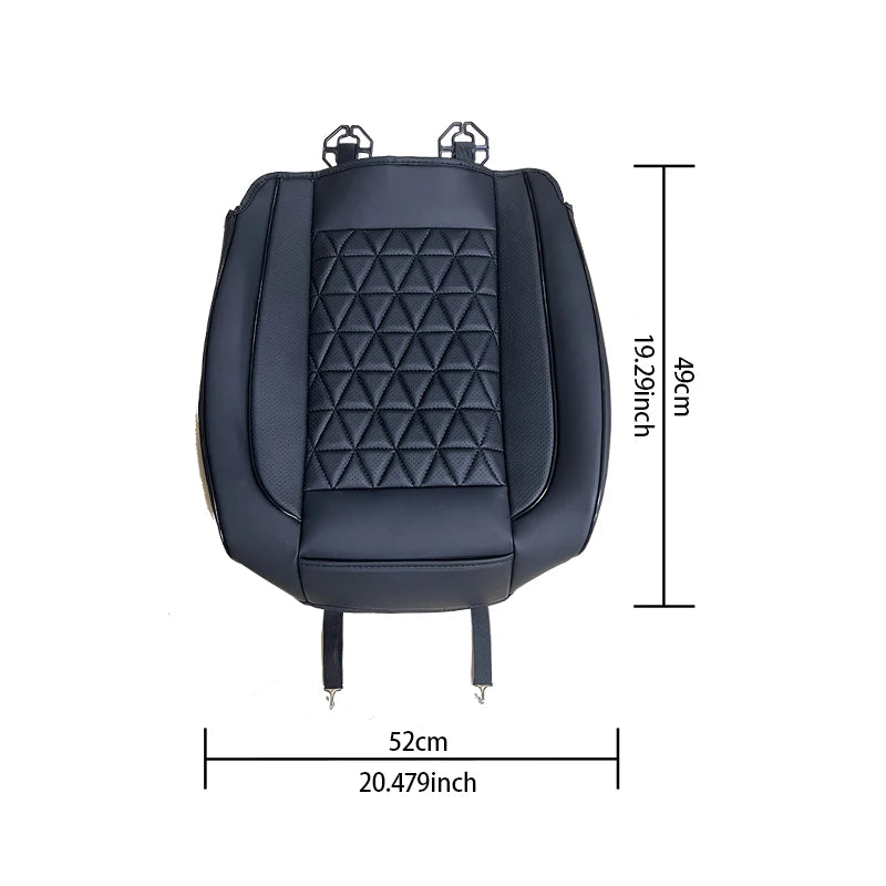 New Front Car Seat Cover PU Leather - Universal Car Chair Pad Mat Auto Accessories - 1PCS - Delicate Leather