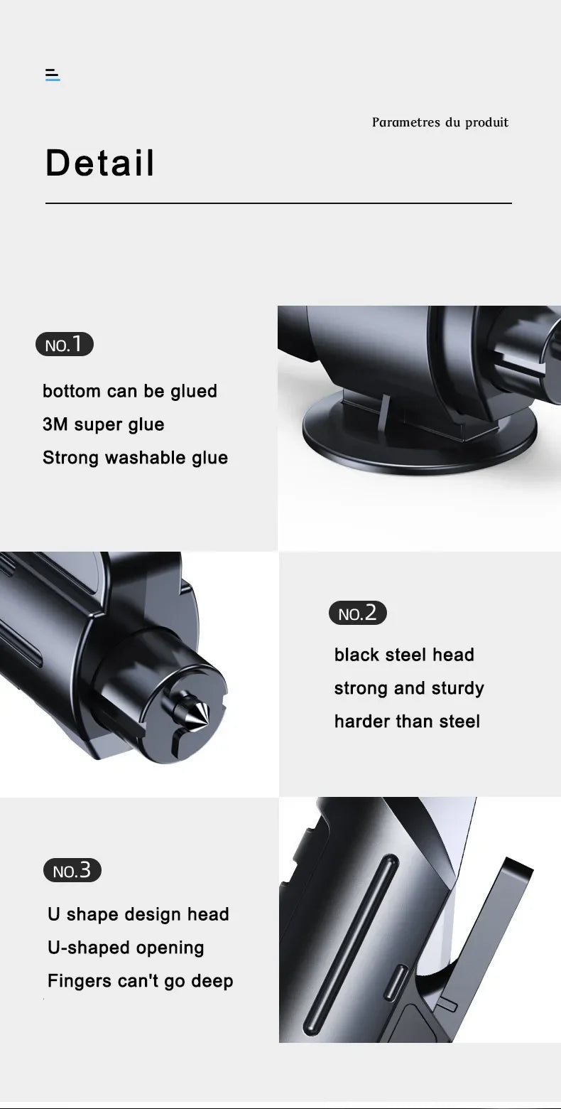 2-in-1 Car Seat Belt Cutter & Emergency Window Breaker Safety Hammer
