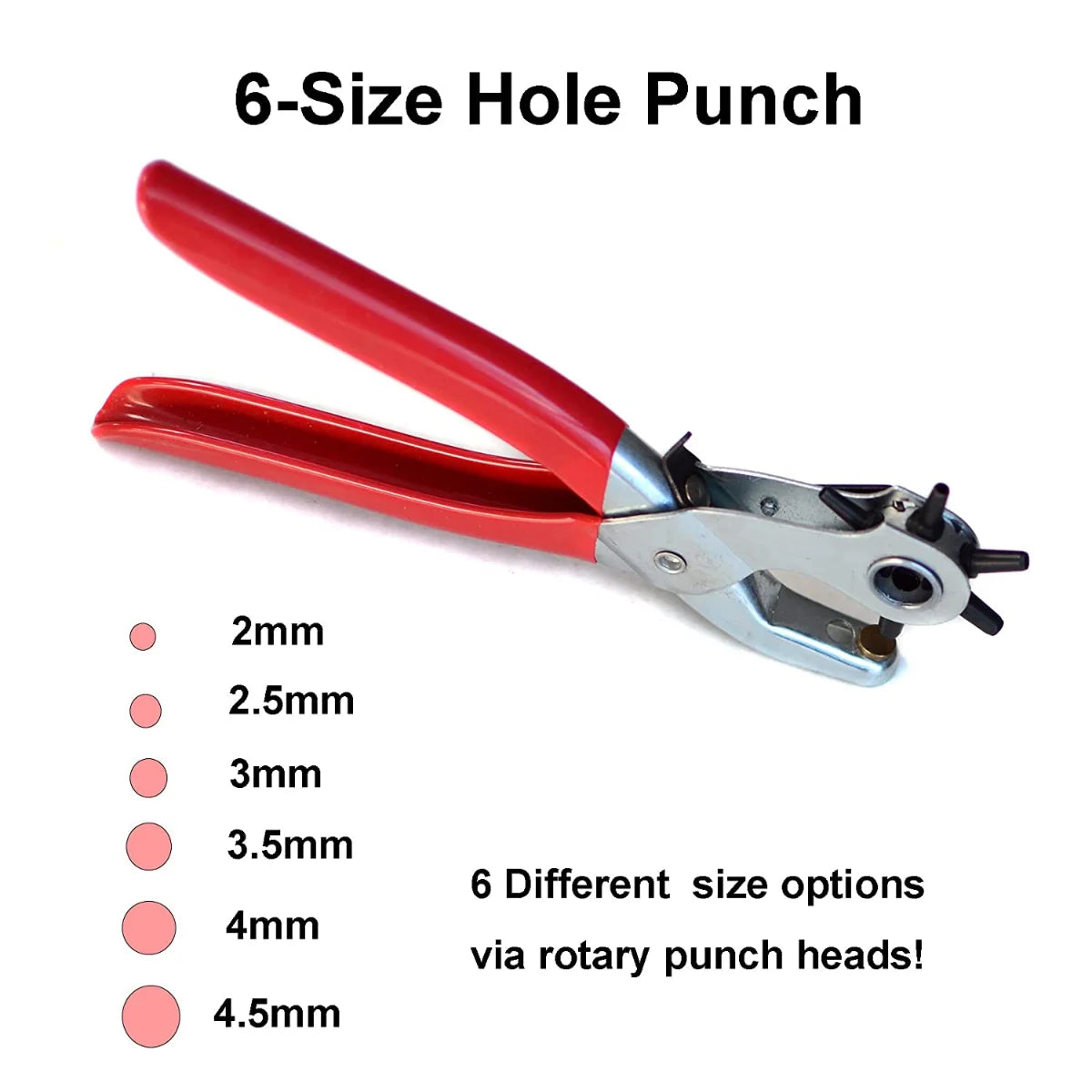 Leather Hole Punch - 9" Belt Hole Puncher for Leather Heavy Duty - Delicate Leather