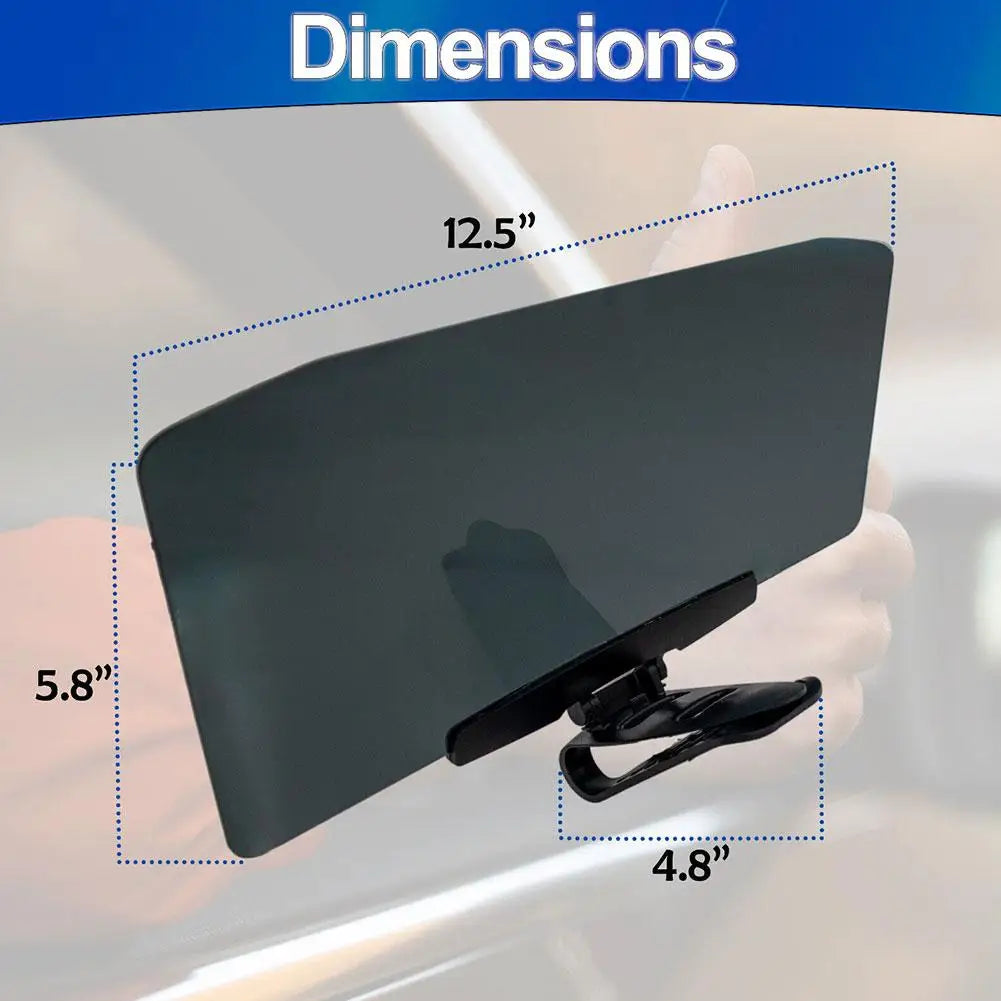 Car Sun Visor Anti-Glare Sunshade Extender for Car Polarized Sun Visor Extender Protect From Sun Glare UV - Delicate Leather