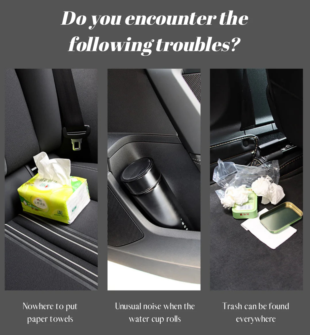 Car Seat Back Organizer Leather Rear Row Storage Box With Hook Cup Holder Universal Stuff Holder Trash Cans Interior Accessories