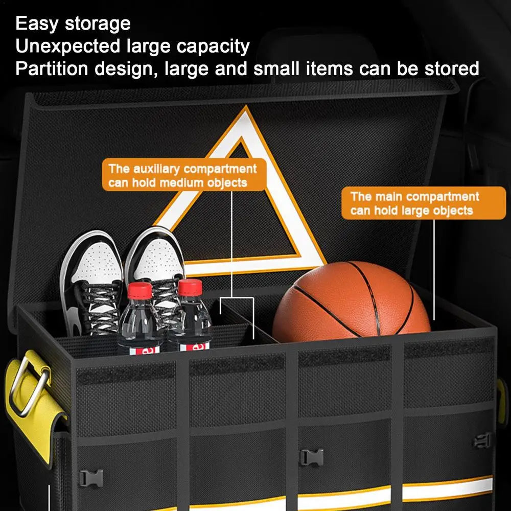 Car Trunk Organizer Box - 108L Large Capacity Auto Tools Storage Bag