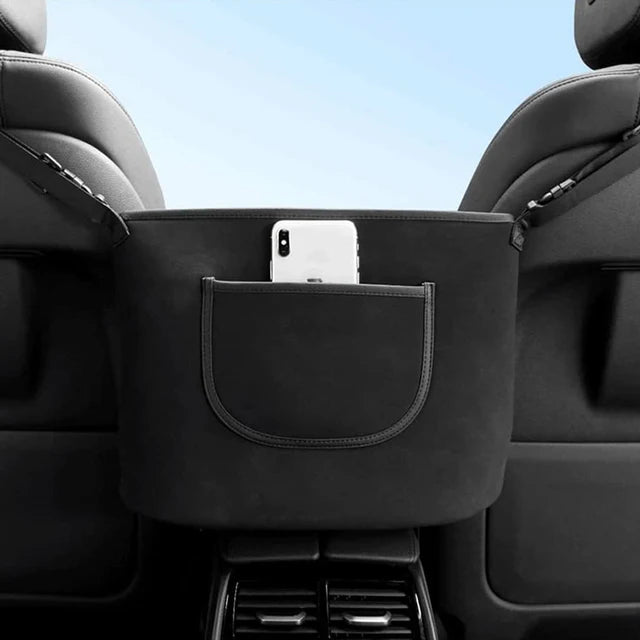 Car Seat Middle Handbag Storage Bag - Multifunctional Phone Pocket Pouch Holder and Back Seat Cover Protector