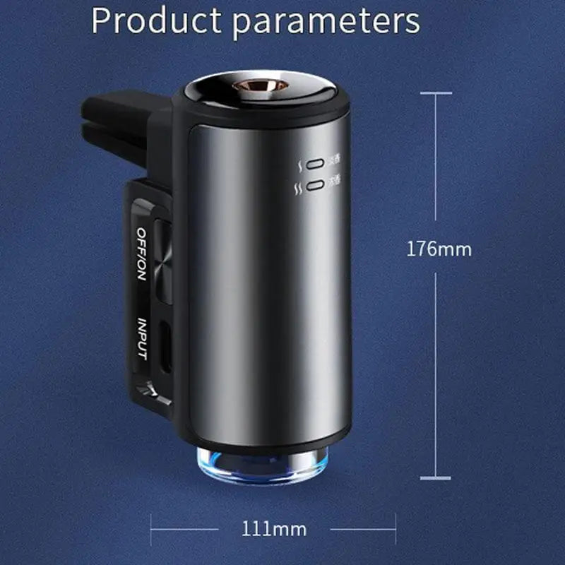 Car Electric Air Diffuser Aroma - Ultrasonic Car Air Vent Humidifier Mist Aromatherapy Air Freshener