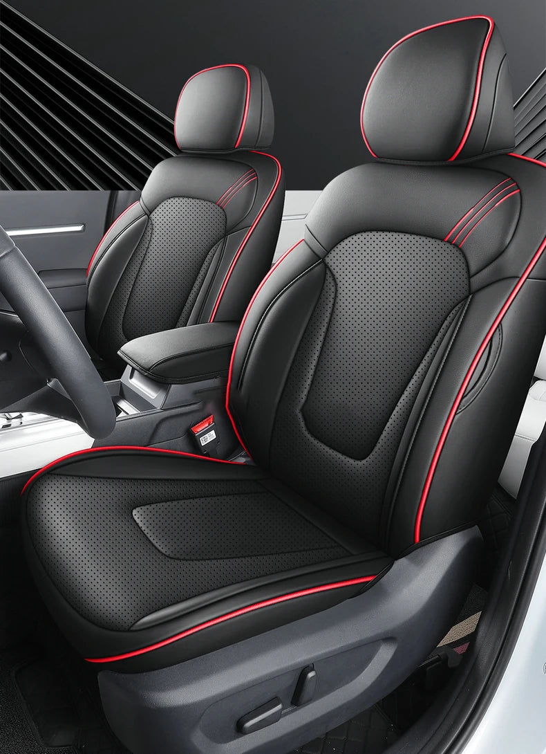 Delicate Leather Car Seat Covers Full Set: Complete Protection and Style for Your Vehicle