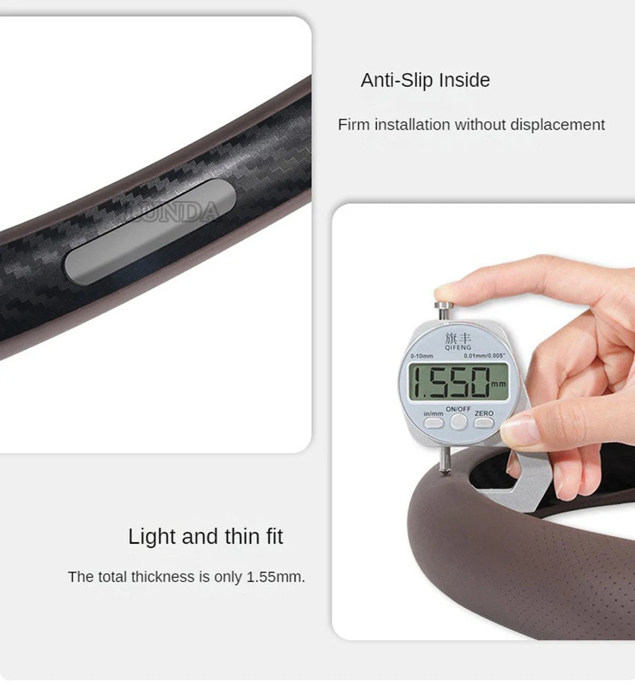 New Styling Car Steering Wheel Cover Booster - Universal Fit for Car Accessories - Delicate Leather