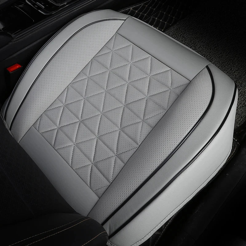 New Front Car Seat Cover PU Leather - Universal Car Chair Pad Mat Auto Accessories - 1PCS - Delicate Leather