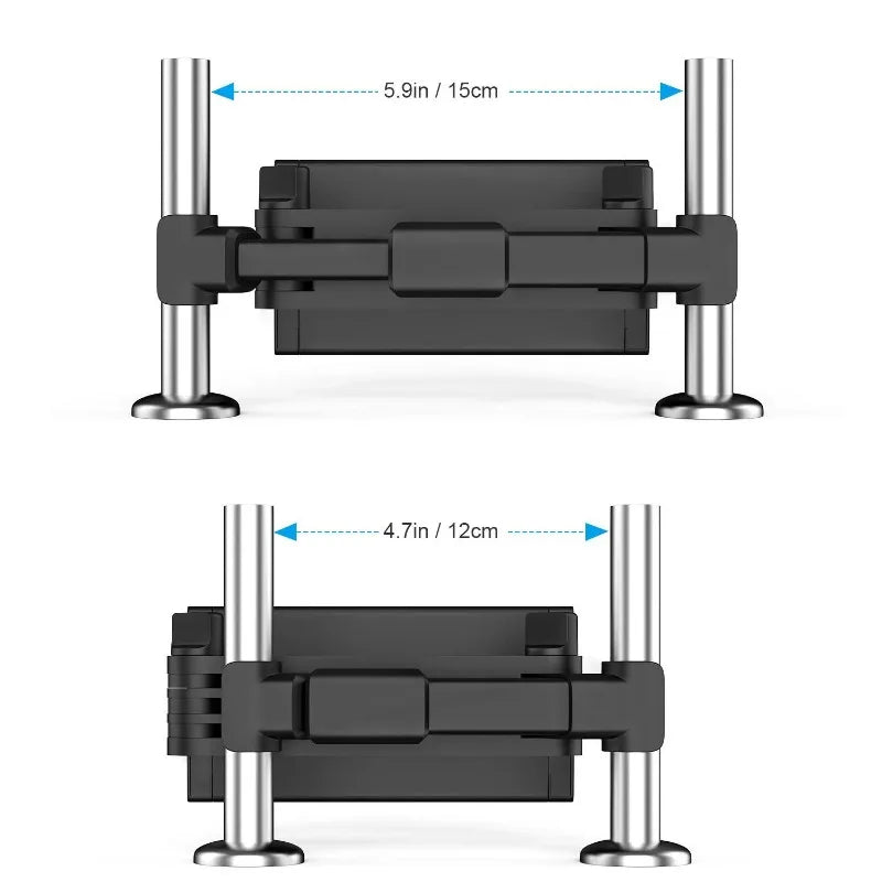 Car Tablet Holder - Telescopic Rotating Headrest iPad Mount
