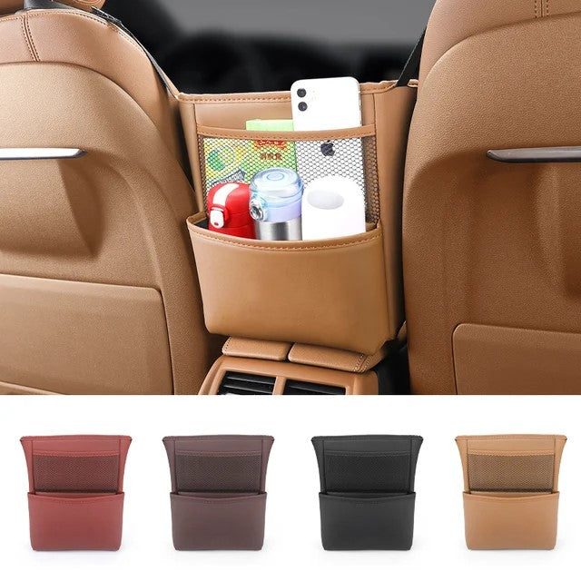 Car Seat Middle Hanger Storage Bag - Leather Seat Gap Organizer