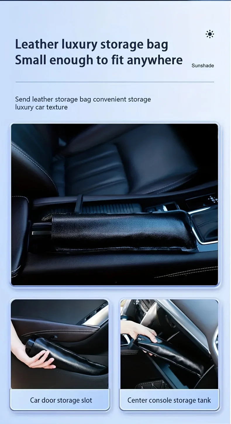 2024 New Car Sun Umbrella: Retractable Windshield Visor for UV Insulation and Sun Protection