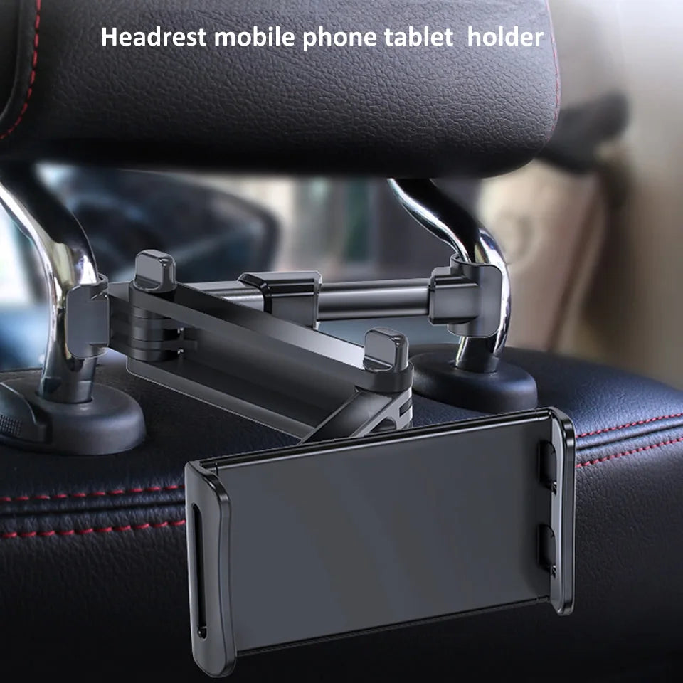 iPad Holder Car Headrest - Stretchable Arm Tablet Mount for Car Backseat