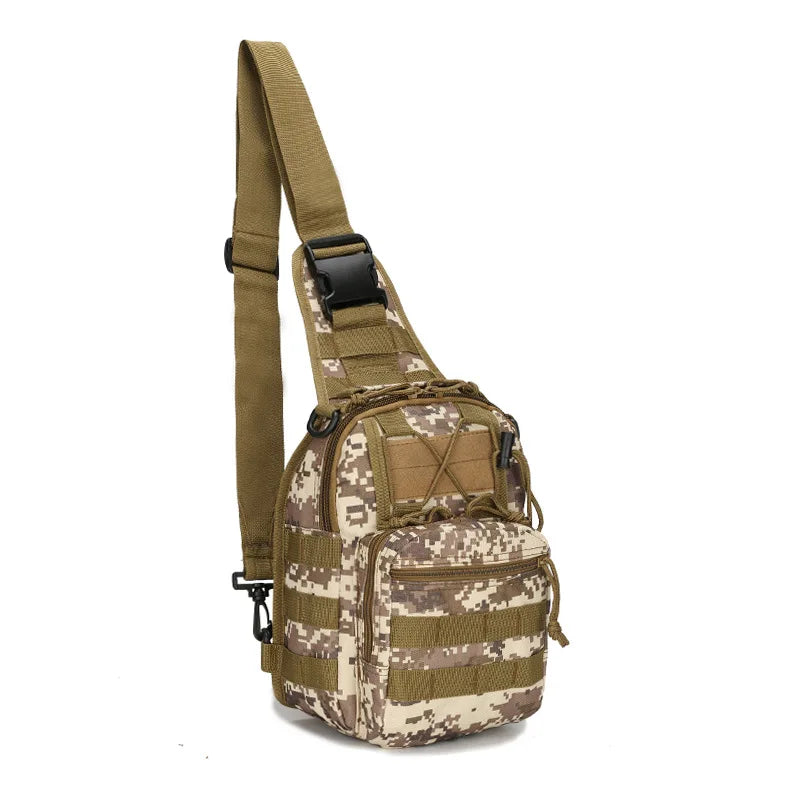 High-Performance Tactical Sling Bag - Unisex Military-Grade Shoulder Bag for Outdoor Activities, Travel, and Hiking - Durable Crossbody Bag for Camping and Sports Equipment