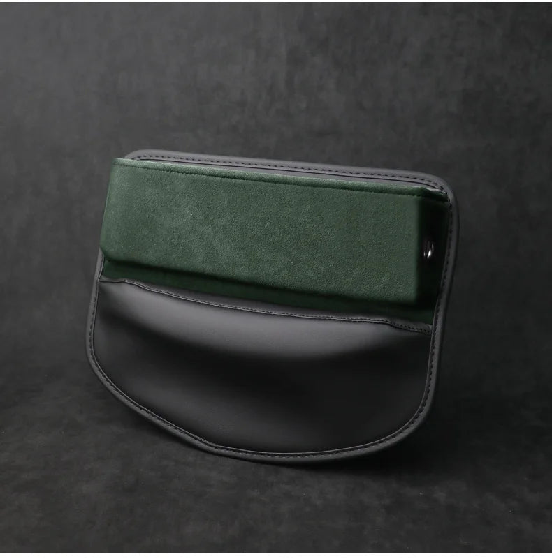 Car Seat Crevice Storage Box for Stowing and Tidying Wallet, Phone, and Cigarette Slit Pocket Storage Bag Interior Accessories - Delicate Leather
