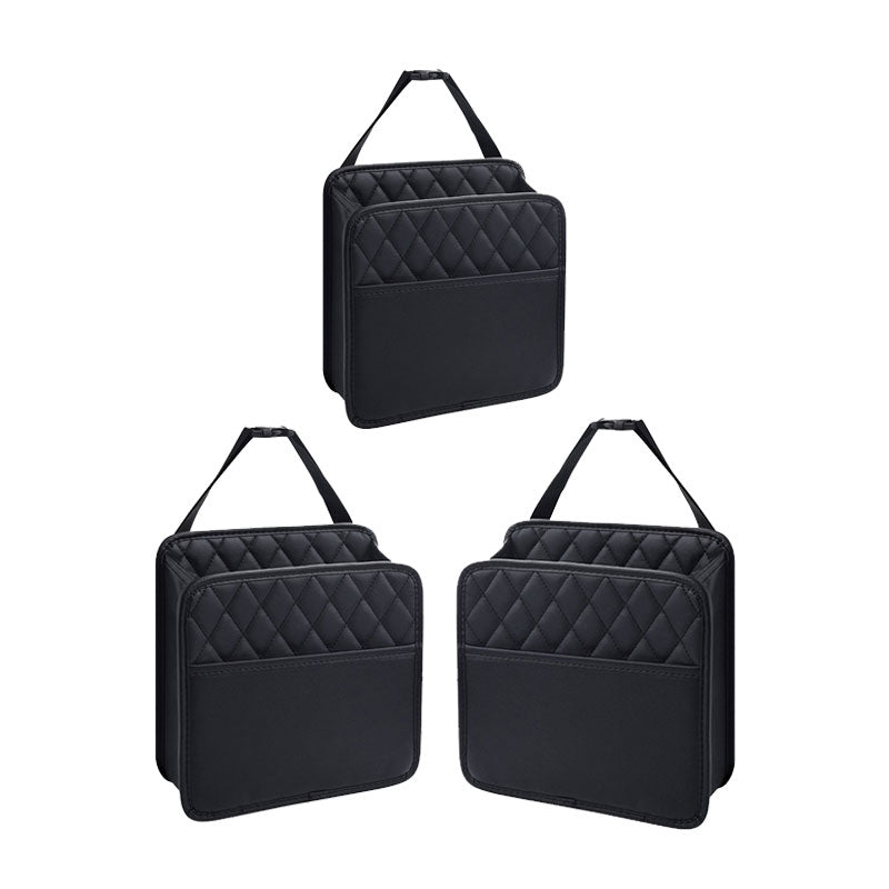 Seat Storage Bag - PU Leather Box Storage Bag for Car Accessories - Delicate Leather