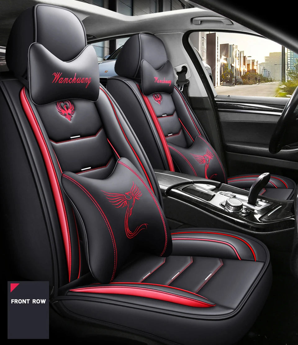 Universal Leather Car Seat Cover - Interior Accessories for Enhanced Protection and Style - Delicate Leather