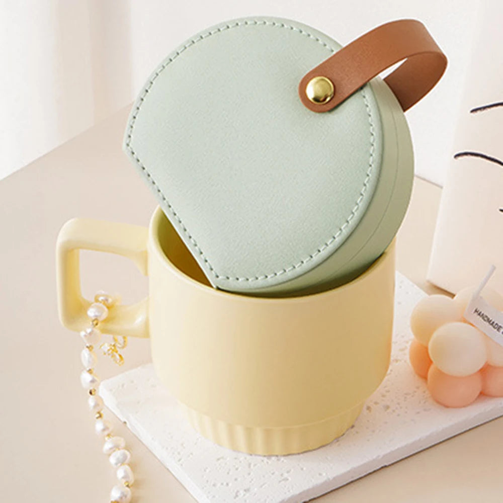 Mini Jewelry Organizer Display Travel Jewelry Case - Portable Handbag Jewelry Box Leather Storage - Delicate Leather