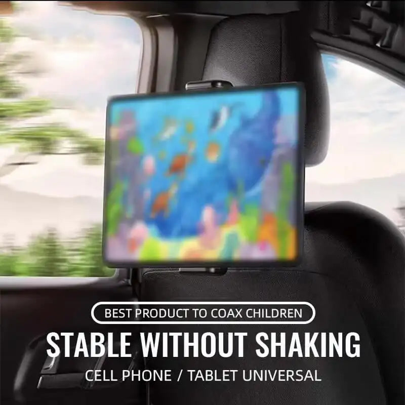 Car Headrest Tablet Mount Holder - 360 Degree Rotating for iPad Stand
