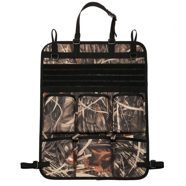 Car Organizer Seat Back Storage Bag - Multifunctional Camo Hanging Bag, Custom Fit For Your Cars, Car Accessories - Delicate Leather