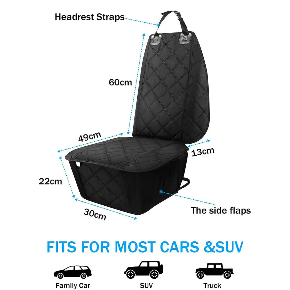 Rear Seat Waterproof Pet Protector Mat: Durable Travel Accessory for Cats and Dogs, Car Back Seat Safety Carrier Cover