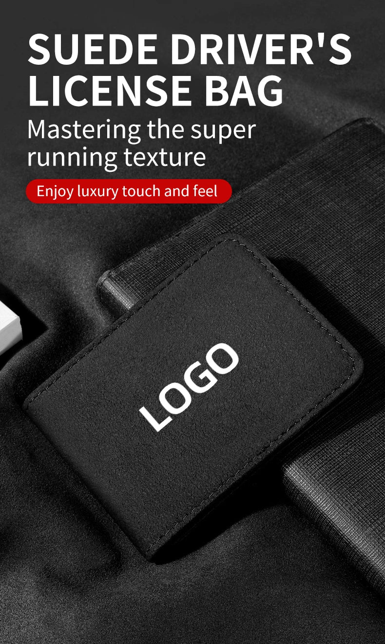 Car Driving License Bag - Card Credit Holder Purse Wallet Case Cover - Delicate Leather