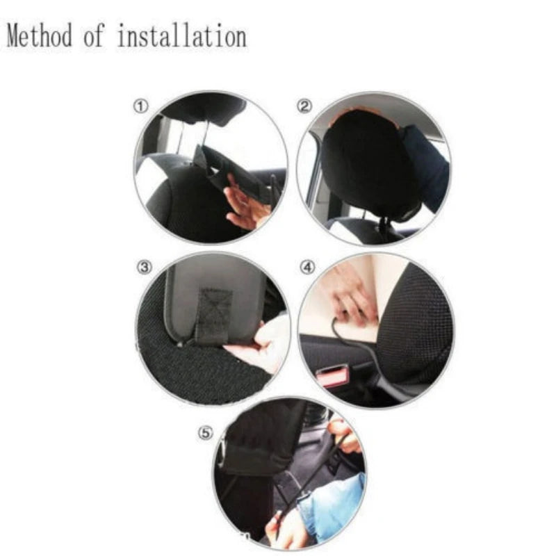 Auto Car Seat Bag Hanging Storage Bags - Mesh Pocket Organizer Holder - Delicate Leather