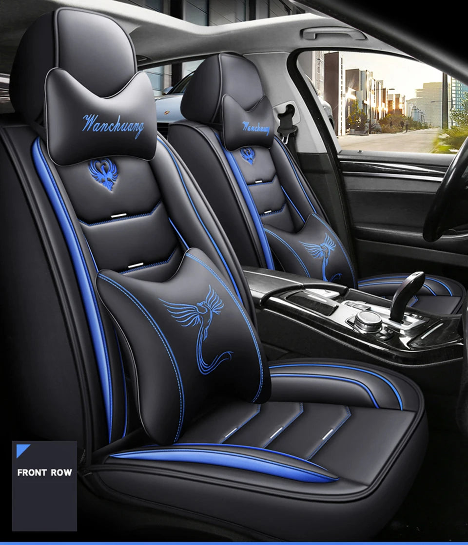 Universal Leather Car Seat Cover - Interior Accessories for Enhanced Protection and Style - Delicate Leather