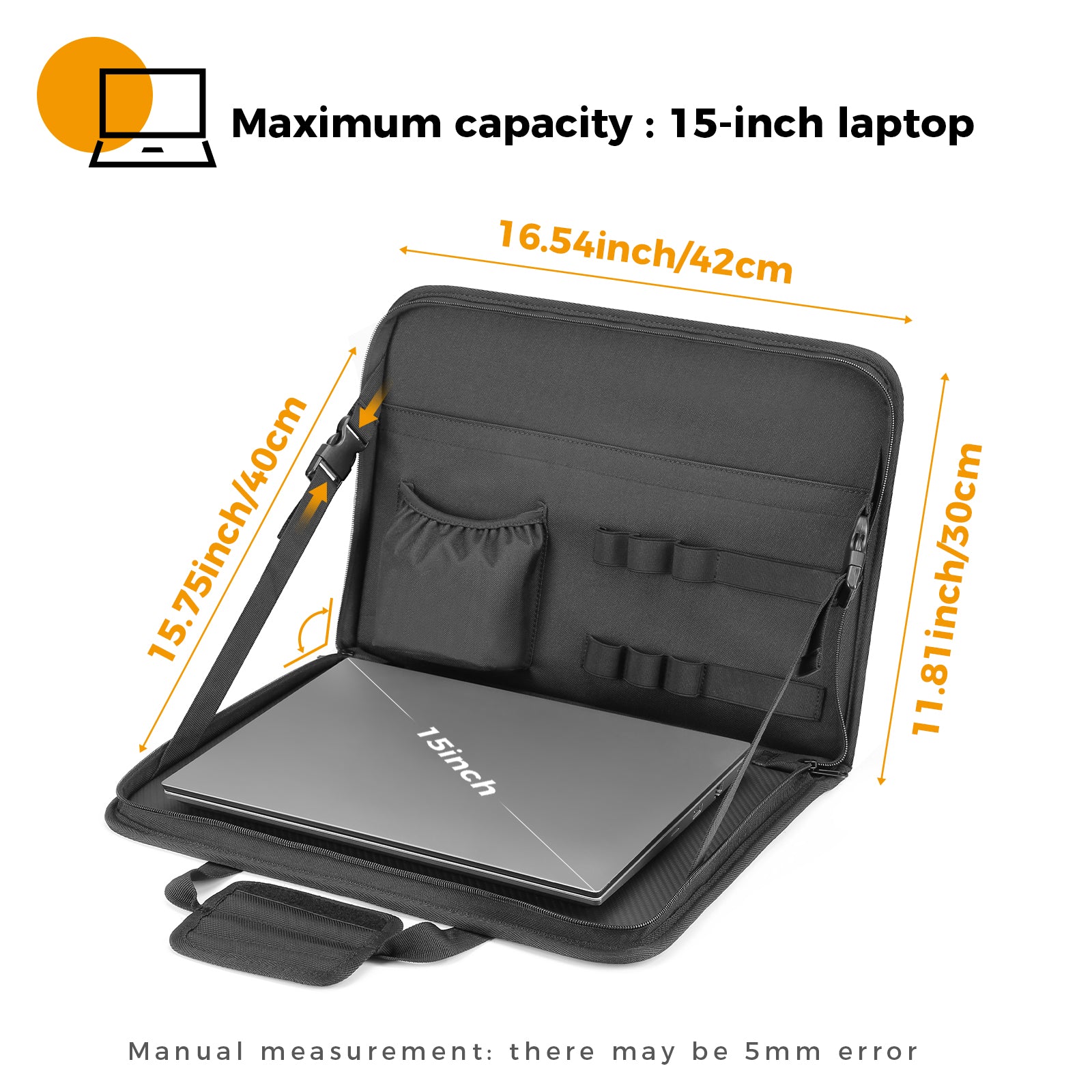Universal Car Work Table Holder - Foldable Laptop Bag, Auto Steering Wheel Multifunction Table, Food Tray (36-40cm) Car Accessories - Delicate Leather