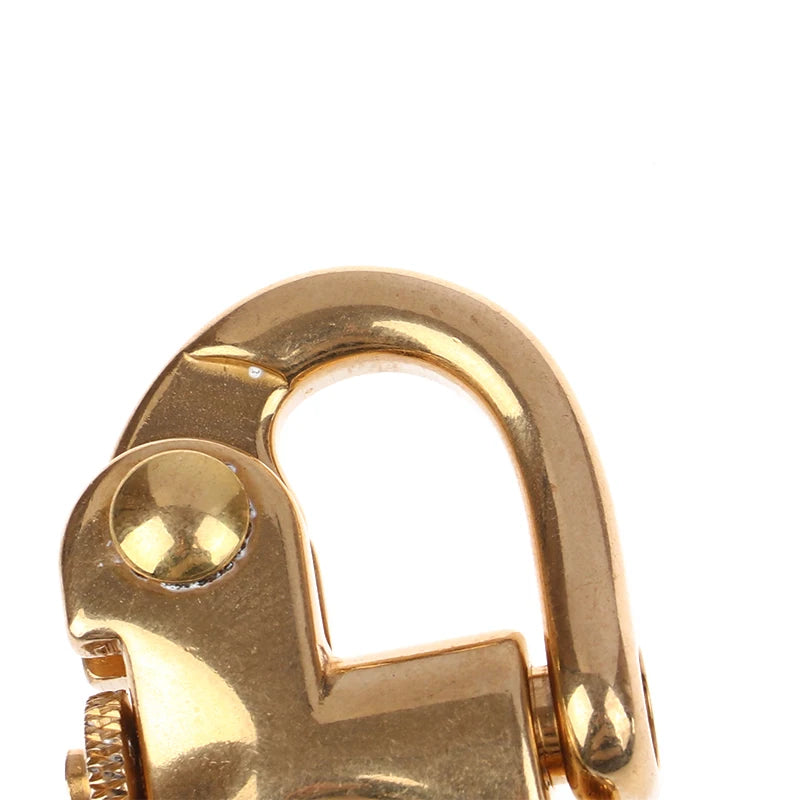 Solid Brass Buckle Clasp Keychain Ring Hook Screw Pin Joint Connector Bag Strap Leather Craft Accessories Parts - Delicate Leather