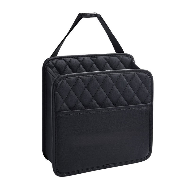 Seat Storage Bag - PU Leather Box Storage Bag for Car Accessories - Delicate Leather