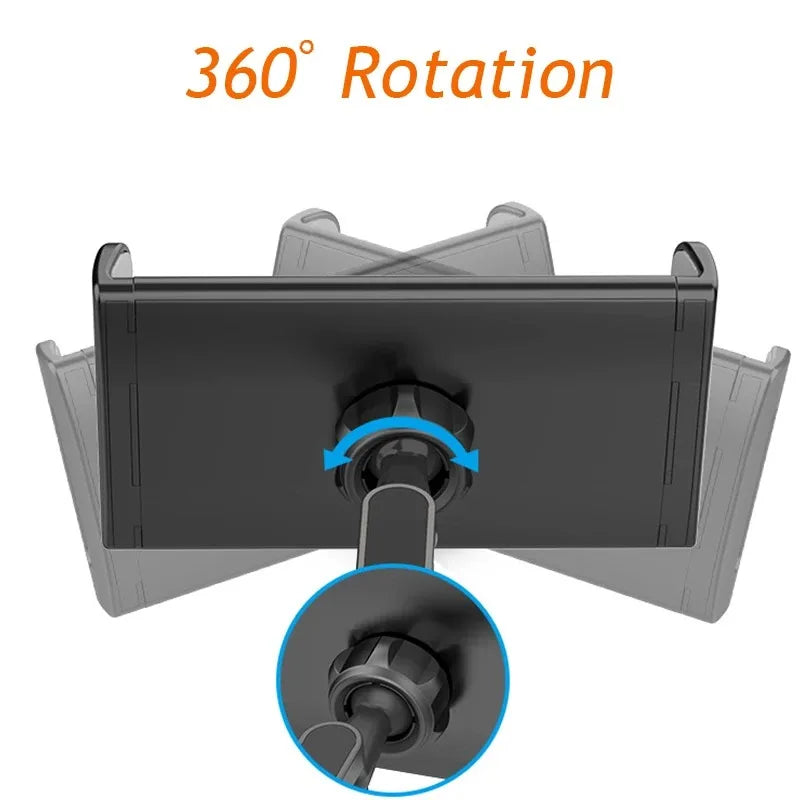 Car Tablet Holder - Telescopic Rotating Headrest iPad Mount