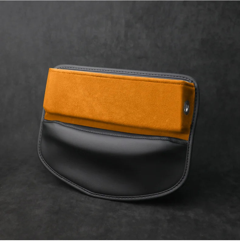 Car Seat Crevice Storage Box for Stowing and Tidying Wallet, Phone, and Cigarette Slit Pocket Storage Bag Interior Accessories - Delicate Leather