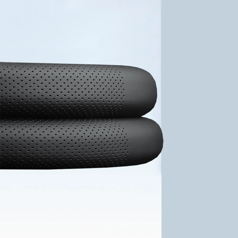 Universal Car Steering Wheel Cover - All-Season Use - Delicate Leather