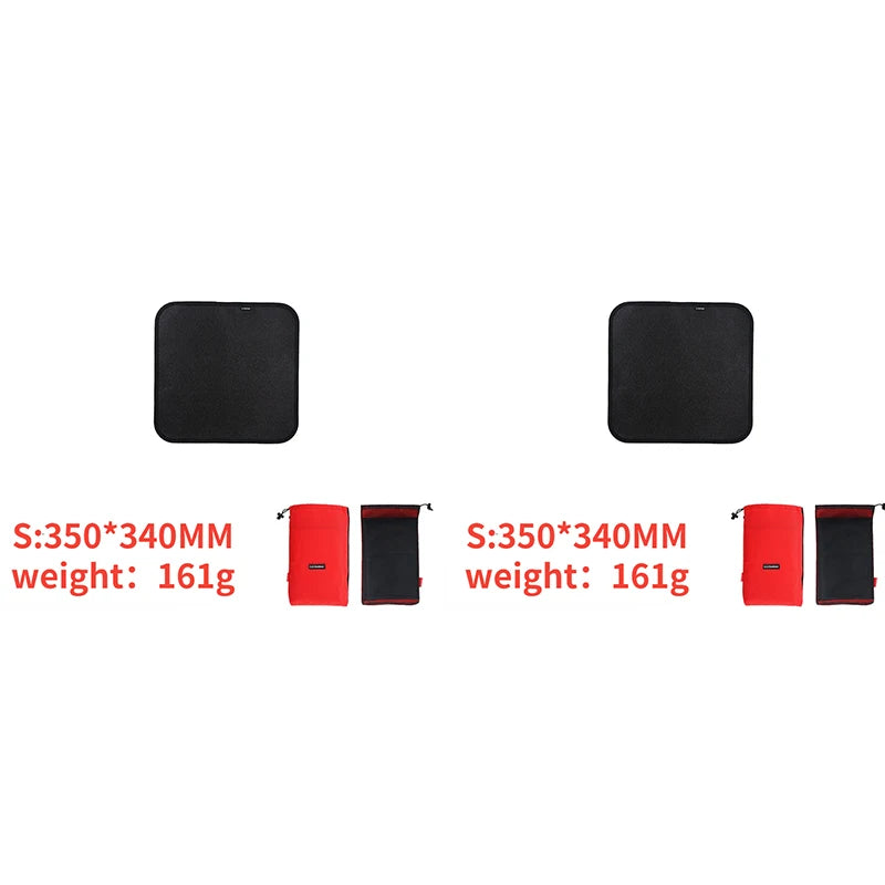 Fireproof Outdoor Camping Grill Mat - Silicone-Coated, Flame Retardant Protective Mat for Picnic and Barbecue, Essential BBQ Equipment - Delicate Leather