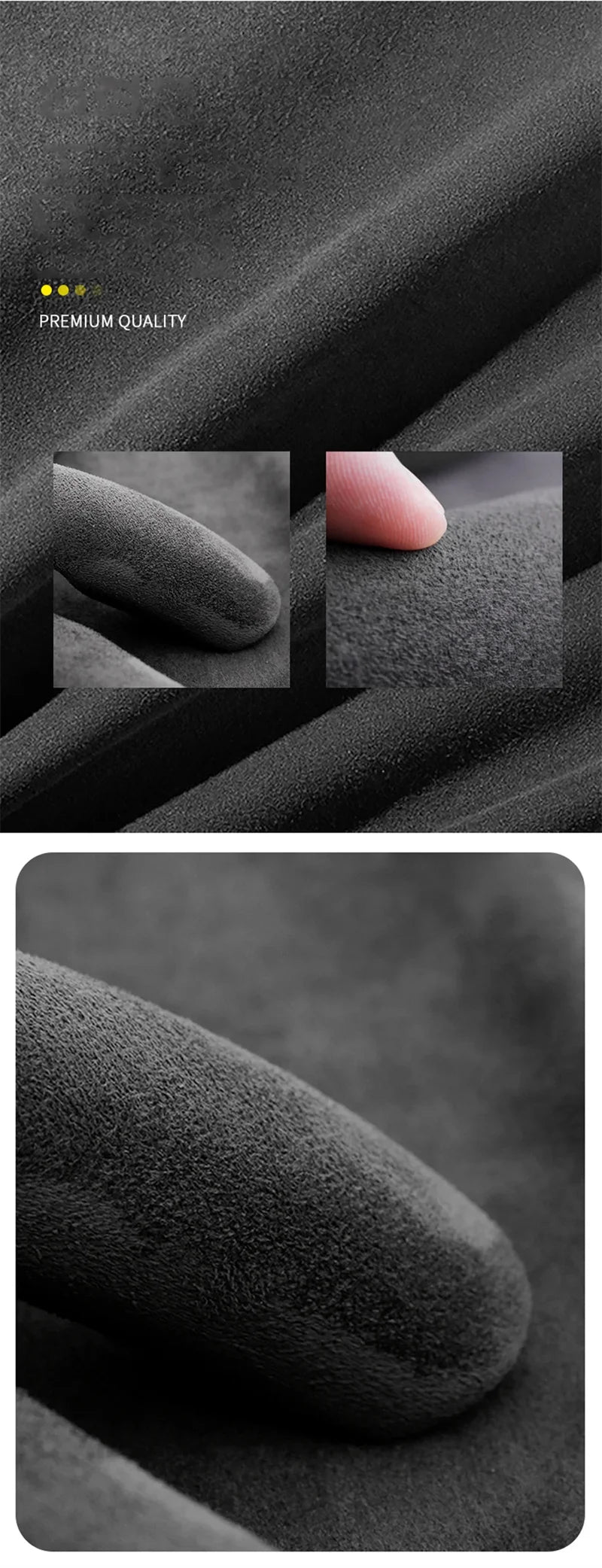 Suede Universal 38CM Car Steering Wheel Booster Cover - Non-Slip Auto Interior Steer Protector Decoration Accessories