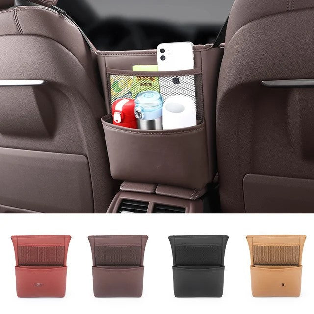 Car Seat Middle Hanger Storage Bag - Leather Seat Gap Organizer