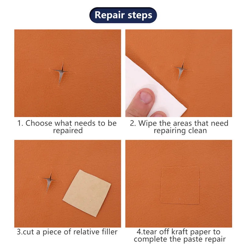 Leather Repair Tape Patch - Self-Adhesive, Waterproof, Wear-Resisting - Delicate Leather