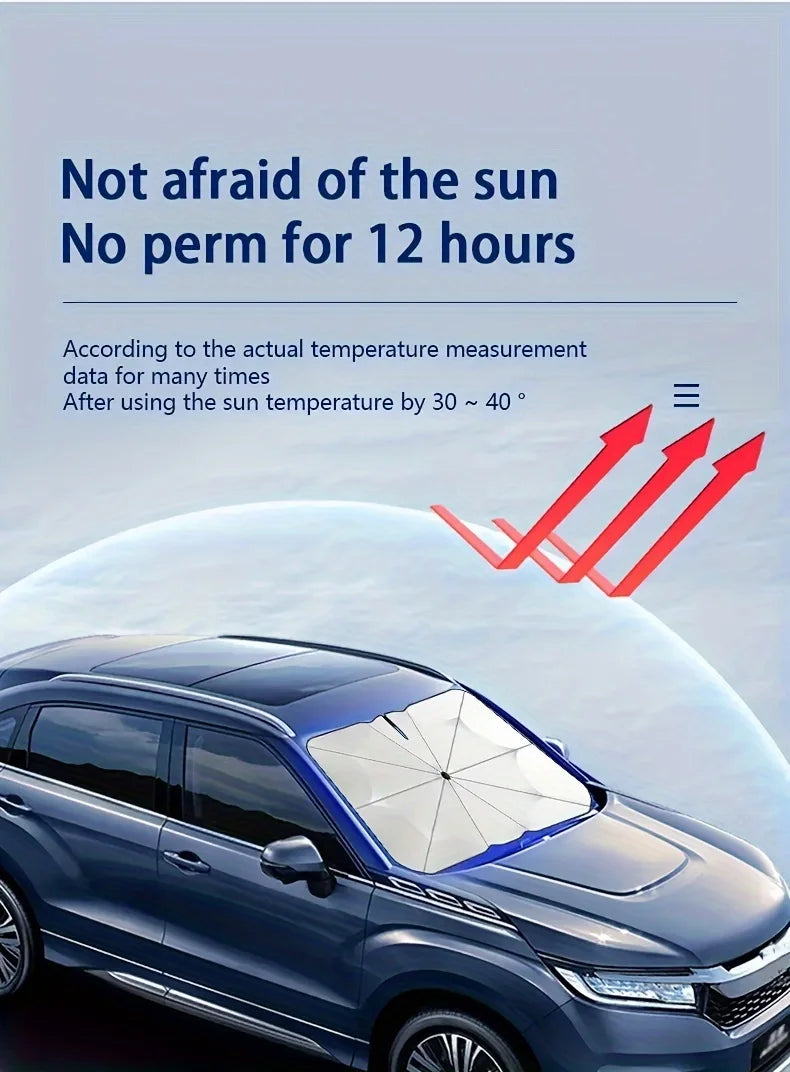 2024 New Car Sun Umbrella: Retractable Windshield Visor for UV Insulation and Sun Protection