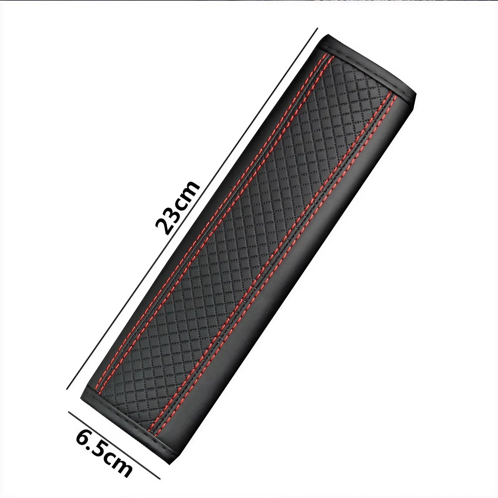 PU Leather Car Seat Belt Shoulder Pad, Breathable Safety Strap Protector for Car Interior Accessories - Delicate Leather