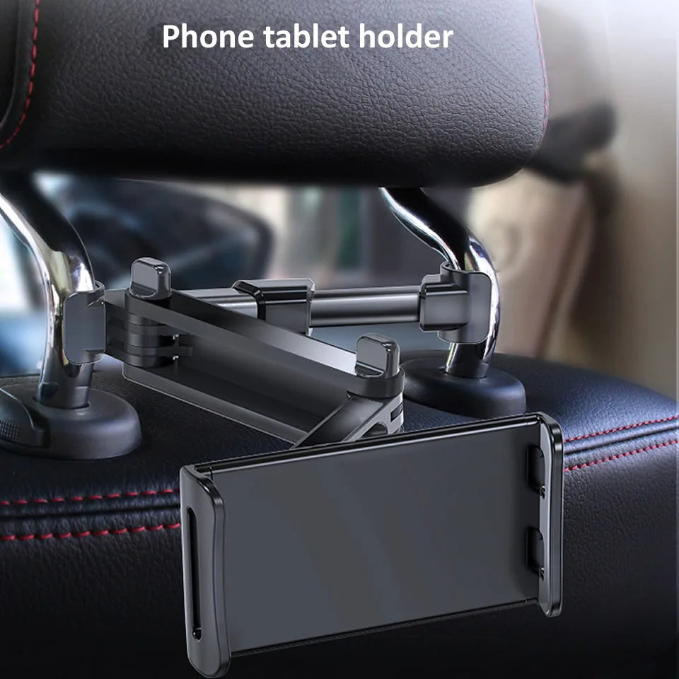 iPad Holder Car Headrest - Stretchable Arm Tablet Mount for Car Backseat