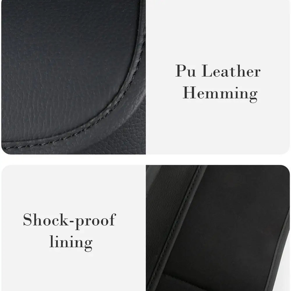 Car Net Pocket Purse Holder - Multifunctional PU Leather Handbag Holder - Delicate Leather