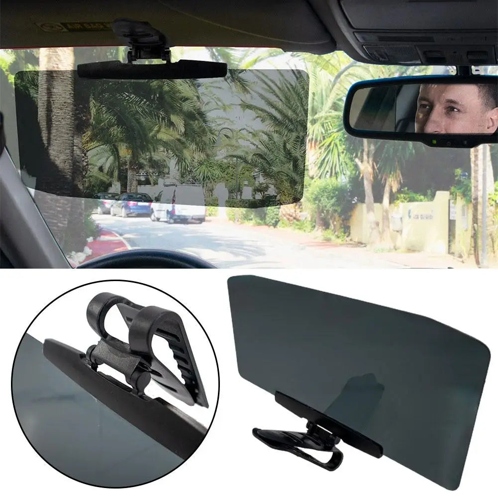 Car Sun Visor Anti-Glare Sunshade Extender for Car Polarized Sun Visor Extender Protect From Sun Glare UV - Delicate Leather