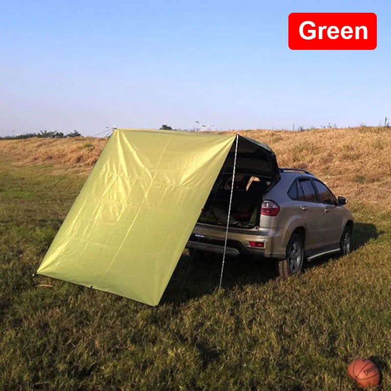 Outdoor Camping Car Awning Shade Sail Car Tail/Side Tent Canopy Sunscreen 210D Oxford Cloth PU2000 Waterproof Sunshade - Delicate Leather