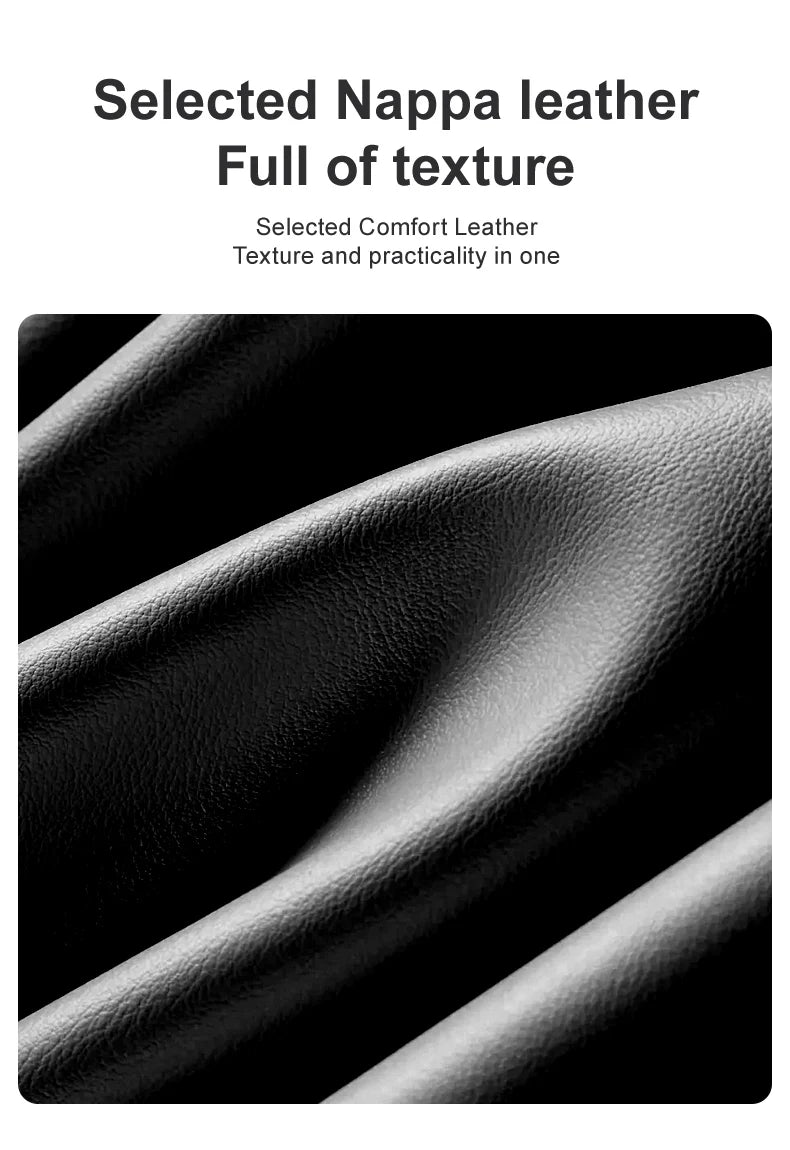 PU Leather Car Seat Back Organizer - Multifunctional Large Capacity Storage Bag with Tissue Holder and Auto Accessories - Delicate Leather