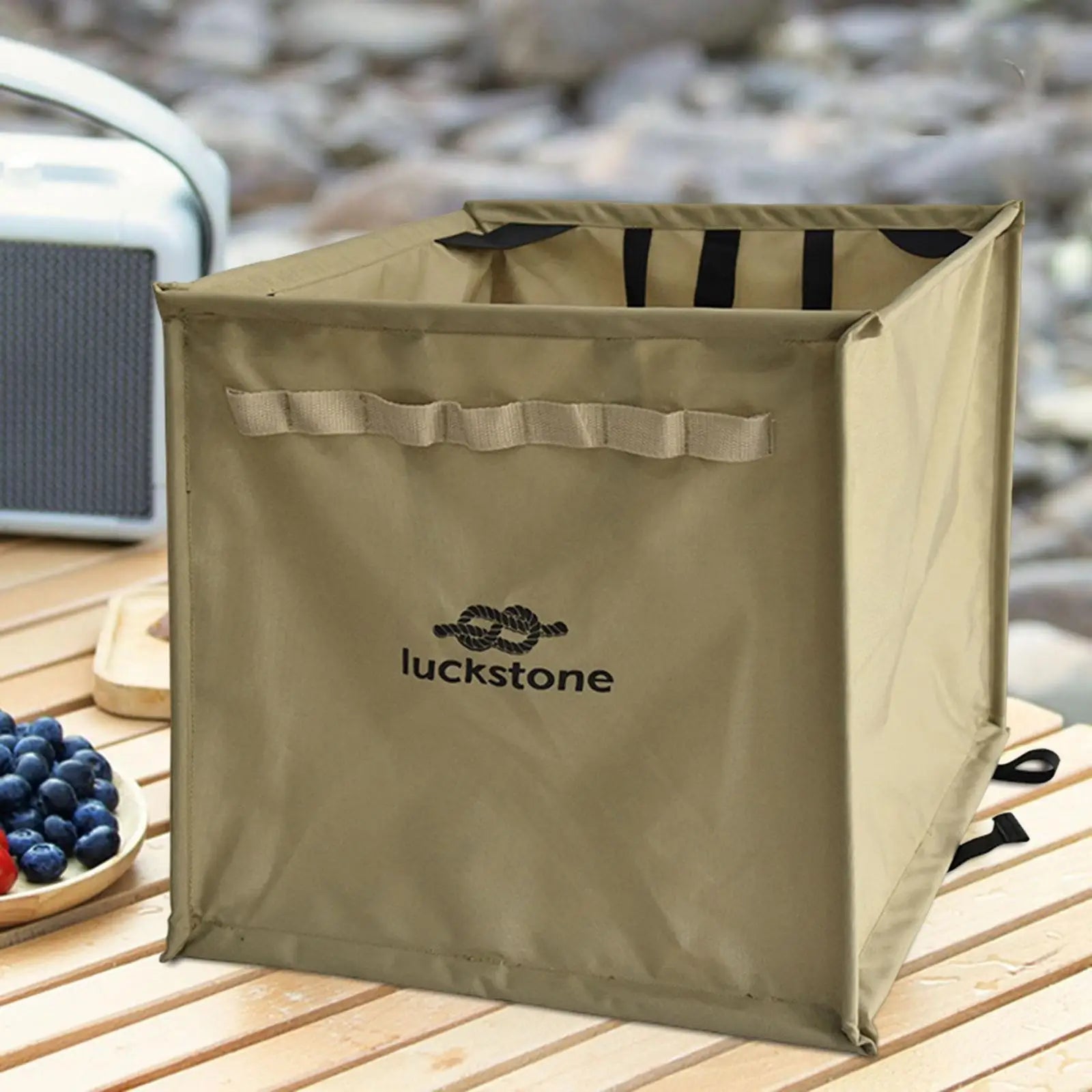 Throwing Rock Climbing Gear Storage Bag - Outdoor Mountaineering Camping Cookware Organizer - Delicate Leather