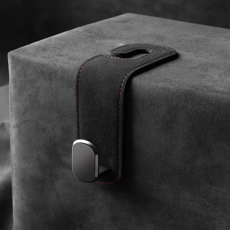 Car Seat Back Hidden Hooks - Flip Fur Design for Invisible Small Object Storage Inside Car Rear Bag - Elk Skin Hooks