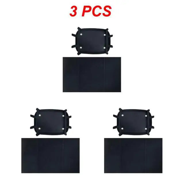 Universal Car Headrest Mount Holder - Stretchable Silicone Cover Adjustable Bracket for 7-10.5 Inch Tablets - Delicate Leather