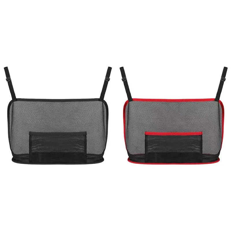 Large Capacity Car Seat Net Pocket Handbag Purse Holder Bag Organizer Storage - Pet Net Barrier Dog Pouch Between Back Seats - Delicate Leather