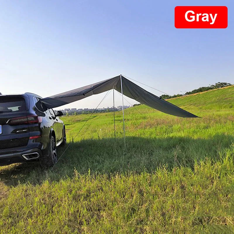 Outdoor Camping Car Awning Shade Sail Car Tail/Side Tent Canopy Sunscreen 210D Oxford Cloth PU2000 Waterproof Sunshade - Delicate Leather