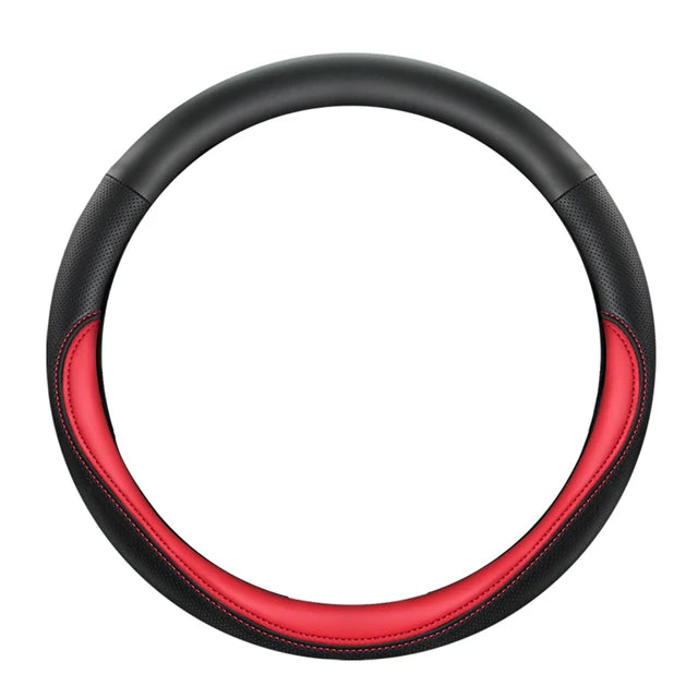 New Four Seasons Sweat-Absorbent Non-Slip Steering Wheel Cover (38cm)